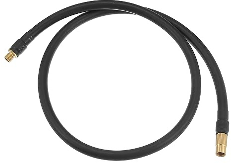 QUARKZMAN Rallonge Gonflage Pneu 80cm 1pc Véhicules Connexion Rapide | Noir, Cuivre Et Caoutchouc, 80cm, 1pc, M8X0.8, Raccord Filetage Fin, Mandrin À Verrouillage, Pour Moto Vélo