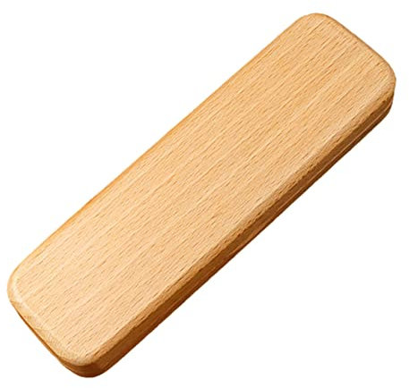 NUOBESTY 2pcs Wooden Pencil Case Wood Pencil Holder Wooden Pencils Wood Display Stand Wooden Single Pen Holder Marker Organizer Case Single Pen Display Case Ballpoint Fountain Pen Organizer