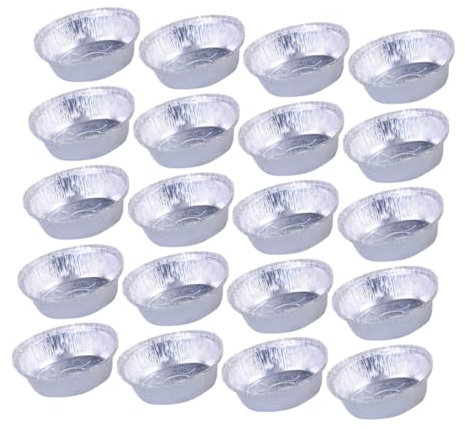 MAGICLULU 80pezzi Ciotole Alluminio Per Barbecue e Friggitrice Ad Aria Contenitori Alluminio Per Cottura e Conservazione Resistenti Al Calore Per Feste e Eventi