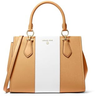 Michael Kors Marilyn Medium Satchel, Pale Peanut Multi, One size