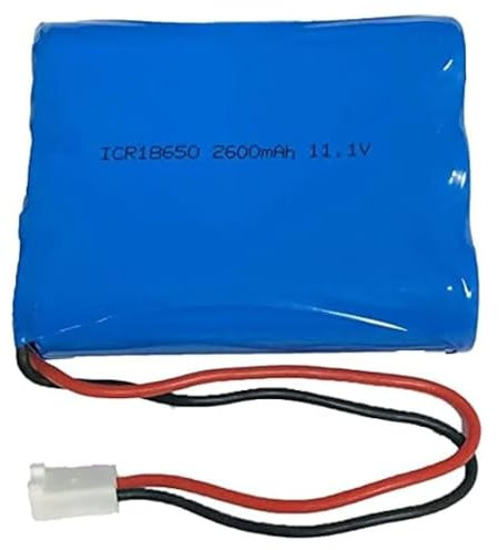 SZAJOR Batterie de Remplacement Rechargeable au Lithium-ION 11,1 V 2600 mAh 18650 avec Prise à 2 Broches, 1 pièce