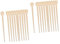 Healeved 4 Paquetes pasador que se encrespa horquillas para peinar el cabello rulos para permanente cabellos ondulados rizador de pelo recogedor de rodillos para el cabello chinos Alfiler
