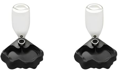 LearnLyrics 1/2 Stück Reptilien-Wasserspender – Schildkröten-Bewässerungssystem, Eidechsen-Wasserbrunnen | Amphibien, Terrarium, Wasserfall Reptilien, Trinkschildkröten-Wasserschale für Schildkröten,