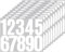 ZEYIYER 100 PCS Stick on Numbers for Wheelie Bins, 3 Inch Vinyl Bin Number Stickers, Self Adhesive 0-9 Waterproof Sticky Numbers for Wheelie Bins Door Residence Address (White)