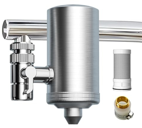 Wasserhahn Wasserfilter, Wasserhahn Filter | Wasserhahn-Filtersystem - Wasserhahn Wasserfilter für Küchenarmaturen, reduziert Chlor, Kalk, Metalle