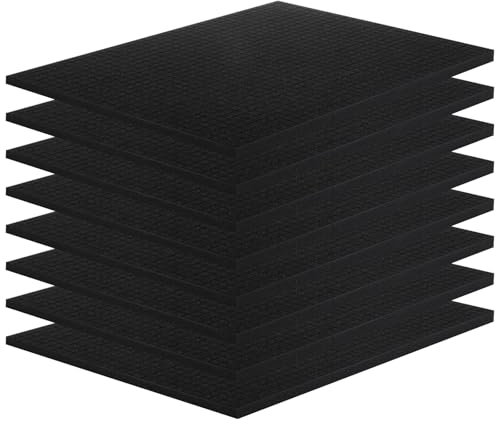 AKOLAFE 8 Pack Tool Box Foam 400x300mm Foam Insert Toolbox High Density Square Foams Pre Cube Packing Foams Sheet for Tool Box Organisation, Packing, DIY, 10mm Thcik