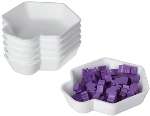 Feldherr Shell Expansion Pack - 6 farbige Schälchen für den Brettspiel-Tisch zum Sortieren für Token, Markern, Meeples, Spielzubehör und Kleinteilen