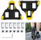 peiyee Rennrad Pedalplatten Cleats, Kompatibel mit Shimano SPD Cleats Gelb, Langlebig, rutschfest, Premium SPD Cleats für Fahrradschuhe