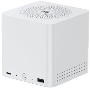 Beelink ME MINIS Mini PC, Intel N150 jusqu'à 3,6 GHz, 12 Go LPDDR5, 64 Go EMMC, SSD M.2 2 to, 6 emplacements M.2 NVMe, Dual LAN 2,5 G, HDMI, WiFi 6, BT 5.2, USB-C/Compact NAS/Office