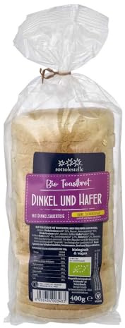 Sottolestelle Bio Toastbrot, Dinkel und Hafer, 400g