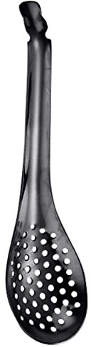 THOANBY Cuchara de esferificación de acero inoxidable, colador de caviar, accesorios de cocina ranurados para cocinar cucharas de caviar de acero inoxidable