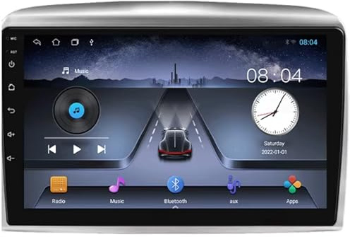 Autoradio 2 Din Carplay Stereo per Lancia Ypsilon 2006-2011 9 Inches Android 15 Schermo per Auto Touch Screen Steering Wheel Controls Per, 4 core 2G+64G