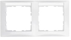 Hager S1 – Rahmen 2 Elements Horizontal Polar Weiß Helligkeit