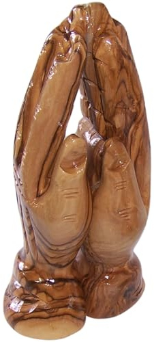 Olivenholz Betende Hände. (15,2 cm H)