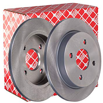 febi bilstein 05652 Brake Disc Set (2 Brake Disc) rear, full, No. of Holes 4