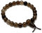 CrystalAge Power-Perlenarmband, Rauchquarz