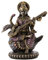 Top Collection Hinduistische Göttin der Musik und des Wissens Saraswati sitzt auf Schwan und spielt die Vina-Statue, Skulptur