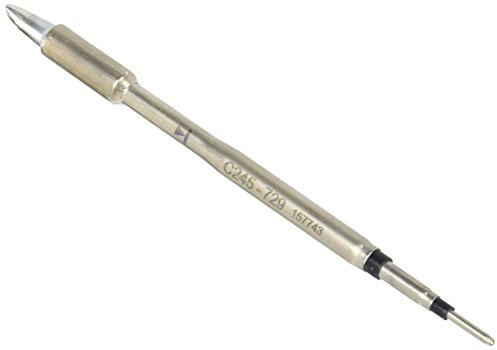 JBC Lötspitze Serie C245 Meißelform, C245729/2,7 x 1,0 mm, gerade C245729 (Lötkartusche 2045 2245 Loetkartusche Loetspitze Lötpatrone Loetpatrone Meißelspitze C245 bleifrei)