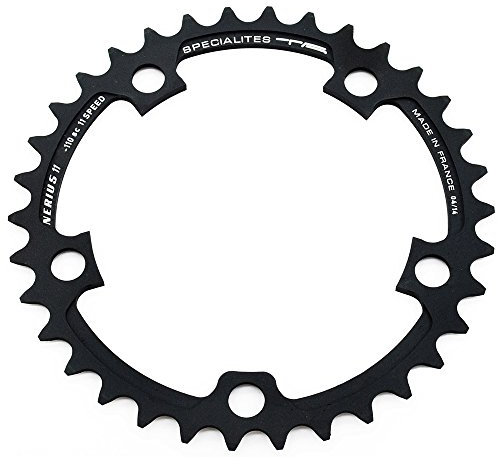 Spécialités TA Nerius Campagnolo Compact 110 Stück Offset Kettenblatt, Schwarz, Inner 34t