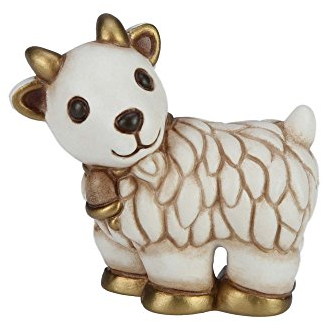 THUN - Statuina Presepe Capra - Decorazioni Natale Casa - Linea Presepe Classico - Ceramica - 5,5 h cm