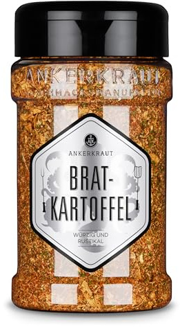 Ankerkraut Bratkartoffel, Gewürzzubereitung für Kartoffeln, Ofen-Kartoffel würzen, Wedges selber machen, 200 g im Streuer