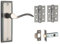 Designer Levers - Berkeley Modern Design Lever Door Handle - 64mm Tubular Latch and 76mm Ball Bearing Hinges Included - Dual Finish Black and Satin Nickel - Interior Use