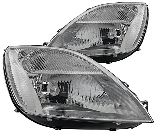 Halogen Scheinwerfer Set FIESTA 02 Bj. 11/01-09/05 H4 mit Motor