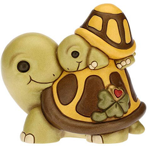 THUN - Coppia Tartarughe Grande - Ceramica - h 14,2 cm - Linea I Classici