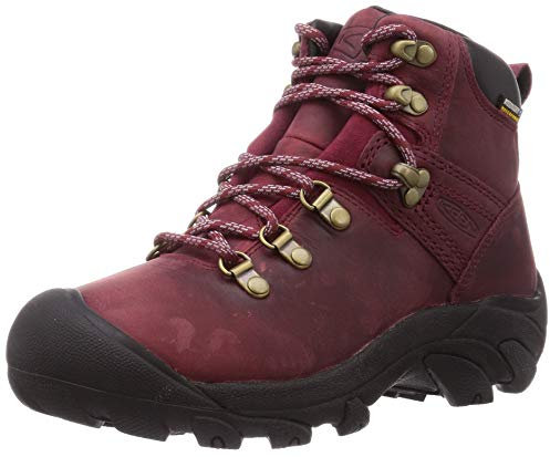 KEEN Damen Pyrenees Wanderschuh, Tibetan Red/Black, 39.5 EU