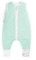 Ehrenkind® Baby Sommerschlafsack mit Füßen 1.0 TOG aus weicher OEKO-TEX zertifizierter Bio-Baumwolle | Sommer Schlafsack | Baby Schlafsack Gr. 100 Mint mit weißen Sternen | 1 Tog