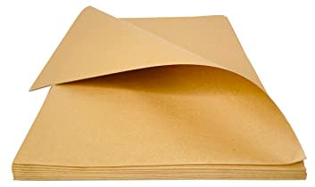 FLORIO CARTA Confezione da 20 Fogli 100x140 cm | Carta Kraft Millerighe Colore Avana da 80 gr Ideale per Imballi, Confezioni Regalo di Natale, Pasqua, Compleanno, Eventi Speciali.