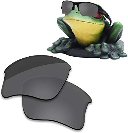 Acefrog Verres de rechange polarisés AR pour lunettes de soleil Oakley Flak Jacket XLJ, Pitch Black - Inar Coated Polarized, taille unique
