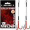 Angel-Berger Wild Devil Baits Ultra UV Stinger Angstdrilling Assithook UVO (UV Orange, 2 Stück, 10cm)