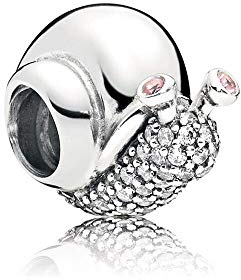 Fit Original Pandora Armband Charm 925 Sterling Silber Funkelnde Schnecke Für Kristallperlen Diy Schmuckherstellung