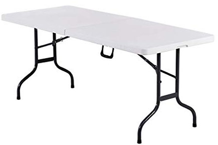 PIAOLING Tragbarer Klapptisch für den Außenbereich Klapptisch Tragbare Kunststoff Indoor Outdoor Picknick Party Esszimmer Camping Tische Garten Tablett Picknick-Camp-Tische (Color : A)