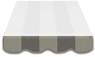 VANA Markisen Volant für 3 m Markisen-Ersatzstoff Markisentuch Markisenbespannung Markisentuch Sonnenschutz nur Volant fertig genäht Maß 2,82 x 0,21 m Design SPD090