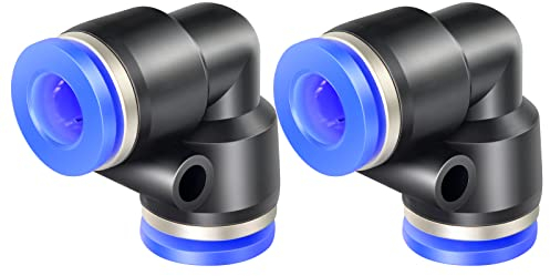 ERGAOBOY 10 Stk Winkel 6mm Rohr AD giunto pneumatico premere per connettersi Rohrverschraubungen Blocco a spinta (PV6)
