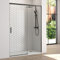 Mampara de Ducha Frontal Corredera 1 Puerta Corredera + 1 fijo | Transparente | Cristal templado 6mm Antical | 195cm de Altura | Transparente 115cm (Adaptable 109-114cm)