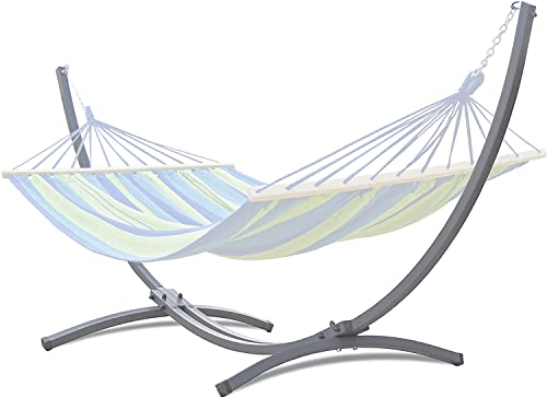 ZOLTA Hängemattengestell - Grau - Zusammenklappbar - Hängemattenständer Für Garten & Balkon - Maximale Belastung 250 kg - Metall Massives Gestell - Witterungsbeständig - Einfache Montage