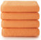 Top Towel - Plus - Toallas baño - 4 toallas de cara o bidet - 30x50 cms - Algodon 100% - Papaya