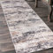 Mazovia Teppich Läufer Flur - Modern Teppichläufer – Kurzflor, Weich - für Vorzimmer Eingangsbereich Schlafzimmer Küche Korridor - Abstrakt Muster - 80 cm Breite Grau Beige 2 80 x 1000 cm