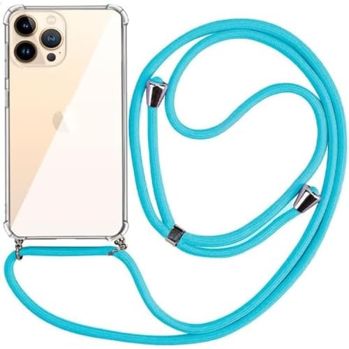Cool Case for iPhone 13 Pro MAX Blue Lanyard