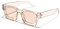 SHEEN KELLY Retro dicke rechteckige klobige Sonnenbrille für Frauen Männer trendy klassisch schmaler quadratischer schwarzer Schildpatt Rahmen Mode -Sonnenbrille