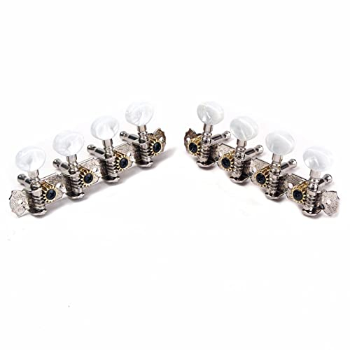 Tuner Machine Head A Set Of 4R4L Chrome Mandolin Tuning Pegs Tuners Machine Heads String Tuners Mandolin Accessories