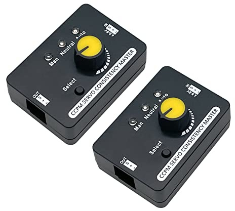 2Pack RC Servo Tester Zentrierwerkzeug ESC Motor Checker Eingebautes BEC 3CH Hohe Präzision für Flugzeuge Fernsteuerung Modelle
