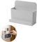 Haujieshie Universal TV Controller Holder Wall Mounted Remote Control Organizer Adhesive Organizer Holder for Slot Home Office Desk Nightstand Stationery Supplies Phones Charging,Grey