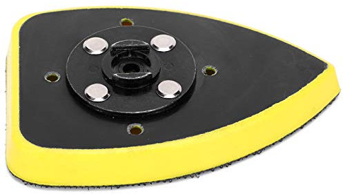 Platorello per Levigatura Triangolare Accessorio per Disco per Levigatrice Universale Platorello per Levigatura Monopezzo per Levigatura e Lucidatura 70x100mm