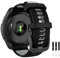 OVERSTEP Kompatibel für Garmin Forerunner 965 Armband, weiches Silikon-Sportband einstellbares Ersatzarmband für Garmin Forerunner 965/955/945/935