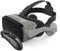 TPWEWRX VR Brille Virtual Reality Headset mit Fernbedienung für 3D VR Filme & VR Spiele einstellbares Pupillen Anti Bluelight Augenpflegesystem VR Brille für Android & iOS Smartphones (Schwarz) (D)