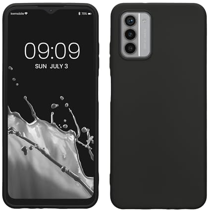 kwmobile Hülle kompatibel mit Nokia G42 5G Hülle - weiches TPU Silikon Case - Cover geeignet für kabelloses Laden - Schwarz